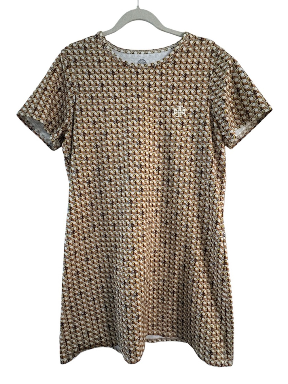 TORY BURCH Logo Print Cotton Dress NWT XL - Picture 5 of 10